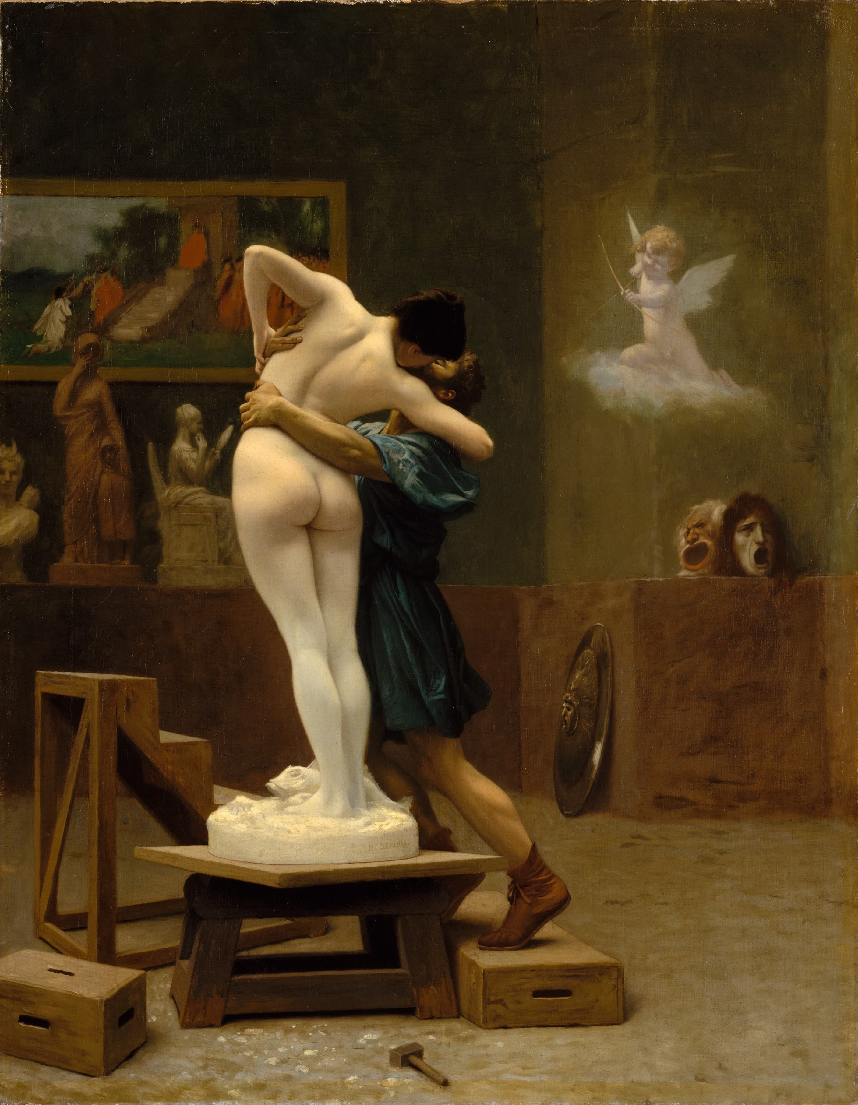Jean-Léon Gérôme, Pygmalion and Galatea, ca. 1890