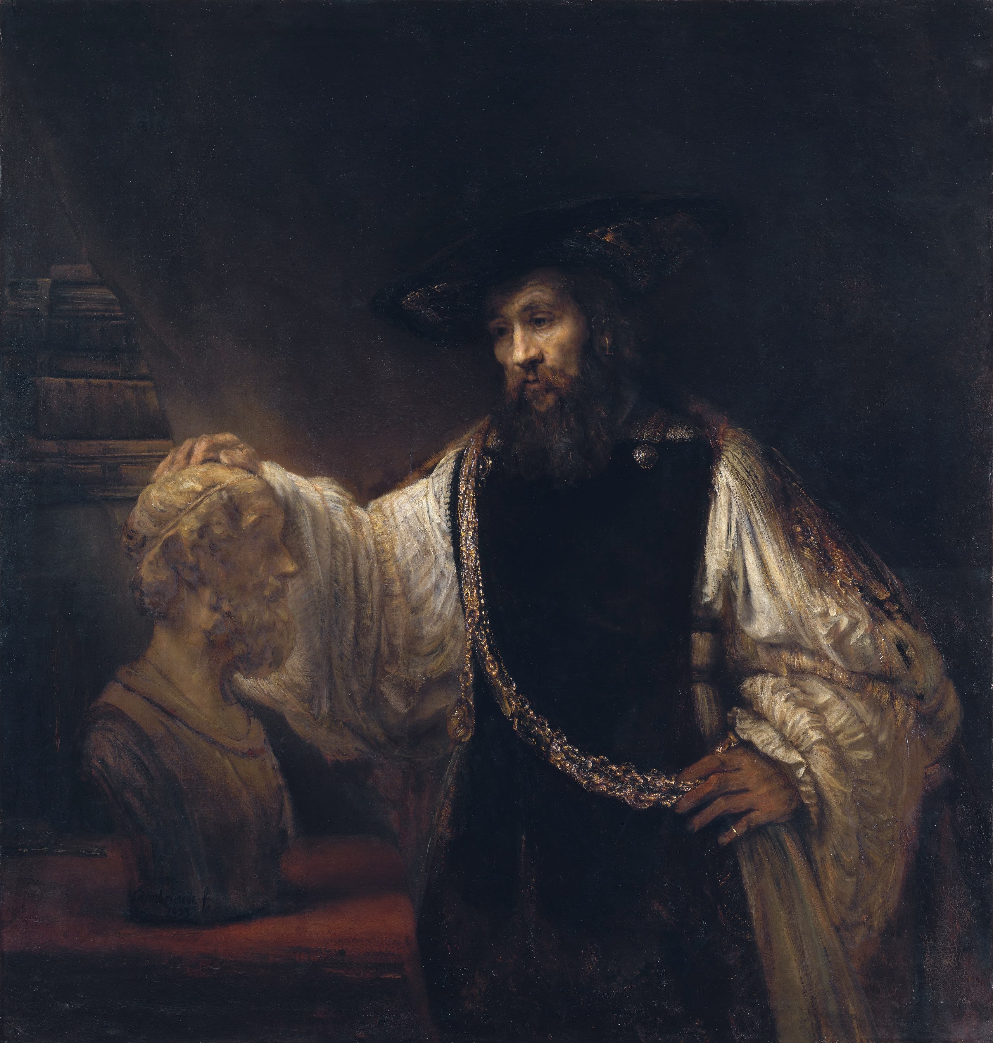 Rembrandt van Rijn, Aristotle with a Bust of Homer, 1653