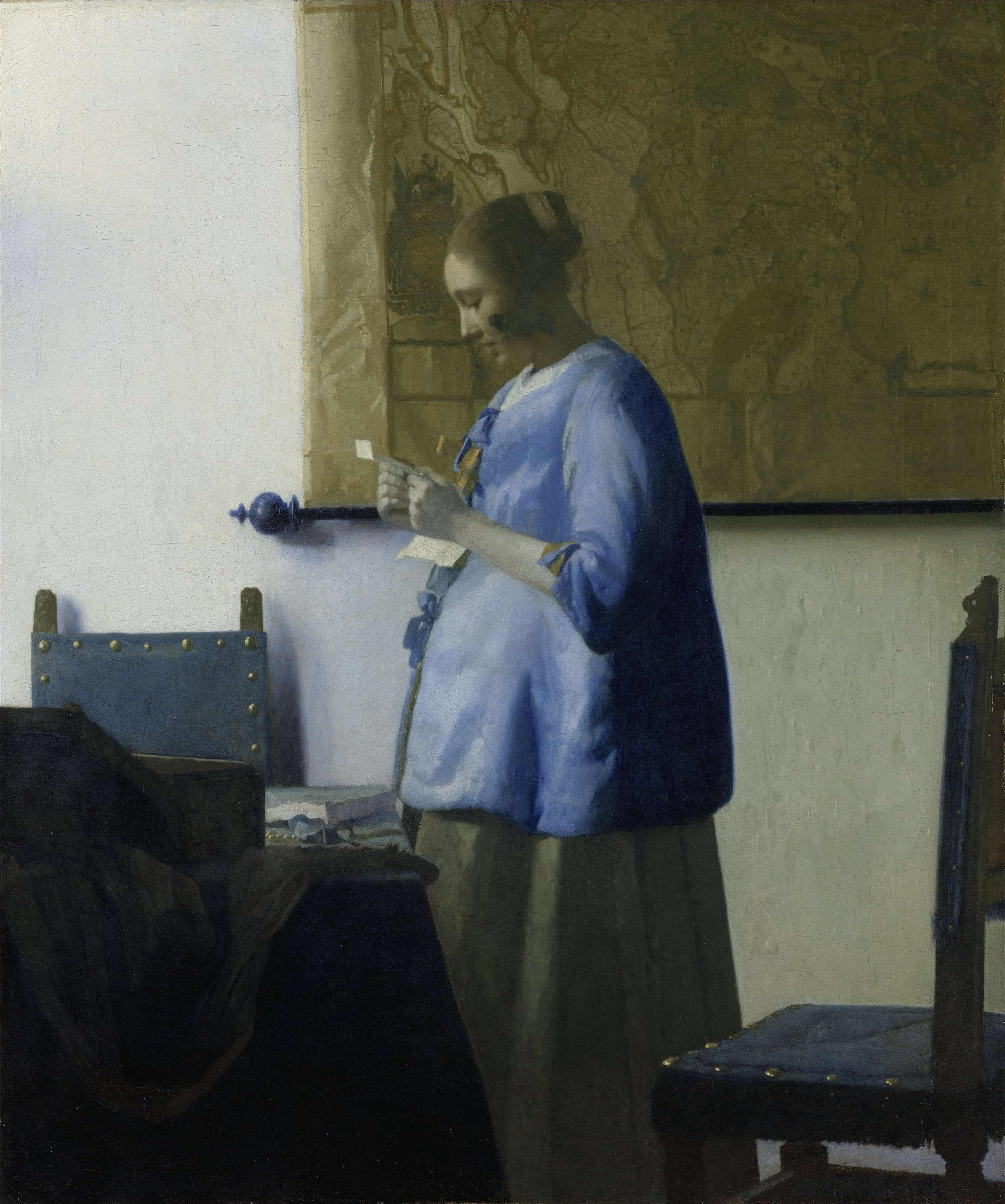 Johannes Vermeer, Woman Reading a Letter, ca. 1662–63