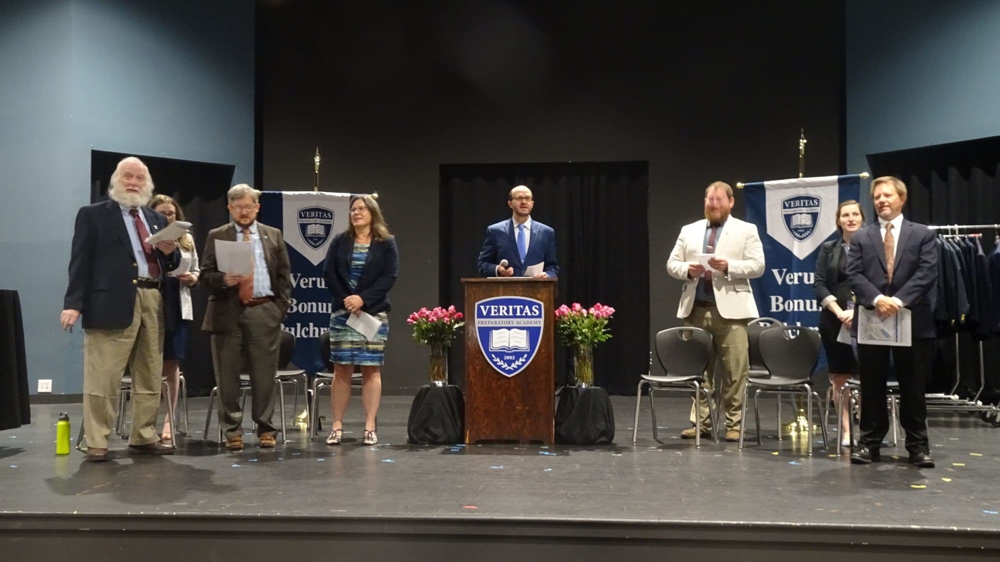 Faculty at a Great Hearts blazer ceremony