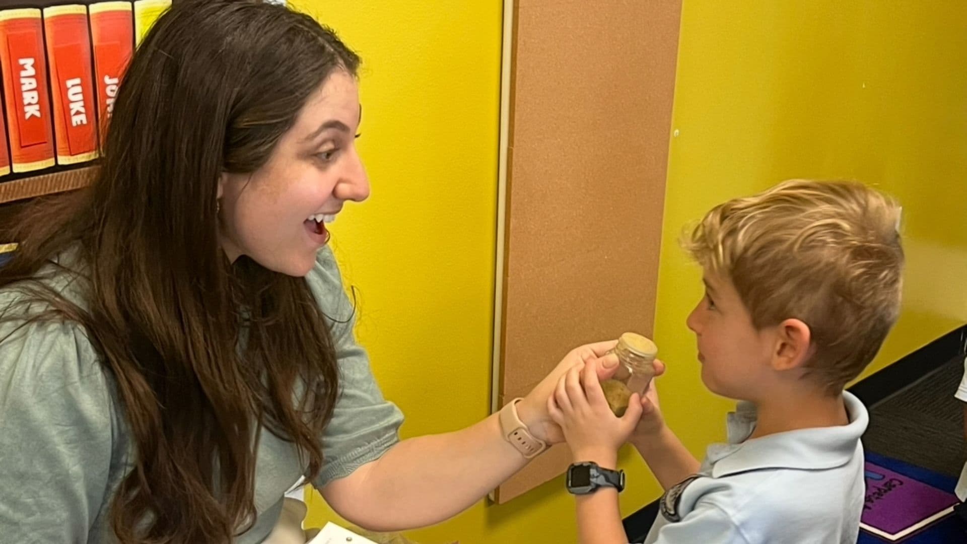 A kindergarten classroom moment at a Great Hearts Christian Academies campus